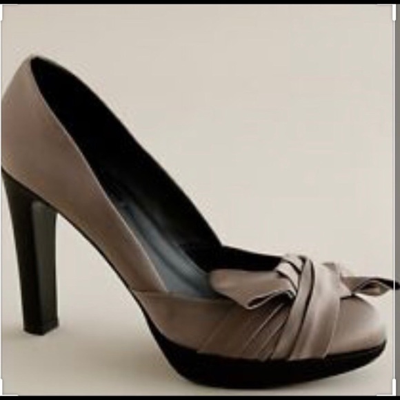 J CREW Clara platform pump heels 8.5 - Picture 1 of 8